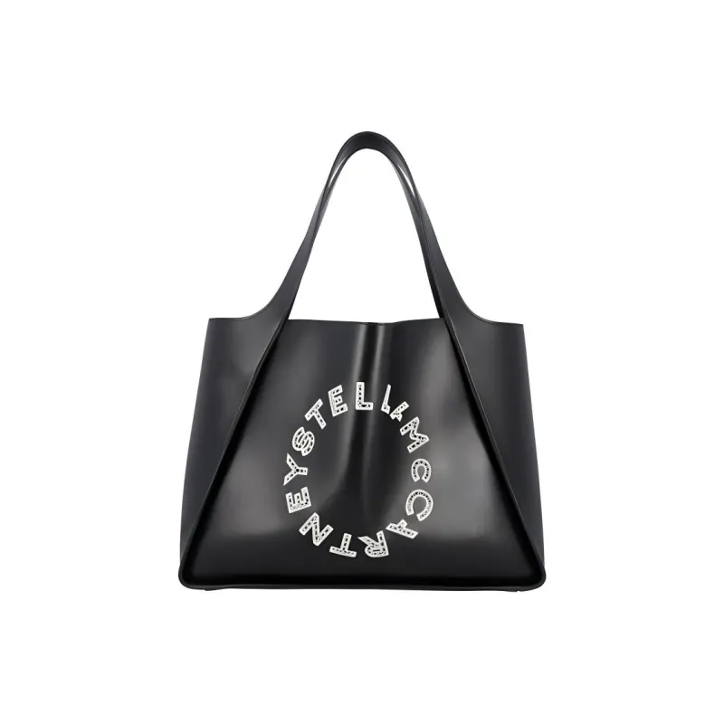 Stella McCartney Polyester Tote Bag, Shopping Bag, Handbag Women's Black-0