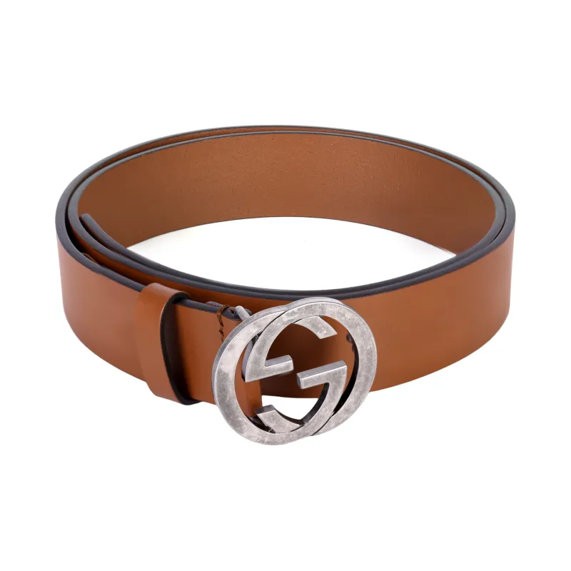 GUCCI Men's GG Logo Buckle Belt Brown/3.5cm - Cheap Rcj GUCCI Men's GG Logo Buckle Belt Brown/3.5cm - Cheap Rcj