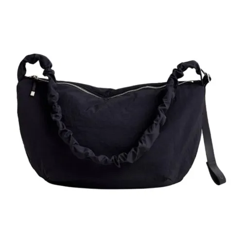 JOSEPH&STACEY Recycled Nylon Crossbody Bag Shoulder Bag Large Size Women's Black