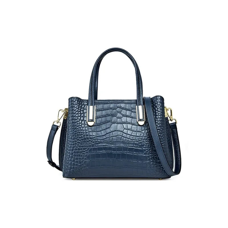 Carnival Keep Top Grain Cow Leather Handbags Crossbody Bags Medium Size Women's Black/Burgundy/Blue-8