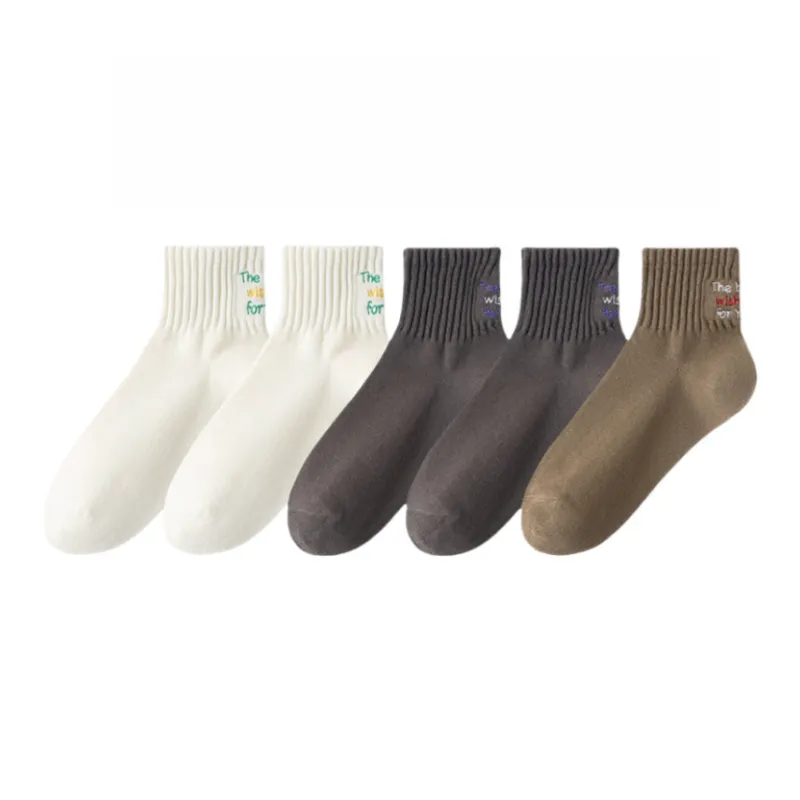 Lan Miao Mid Calf Socks Men's 5 Pack-3