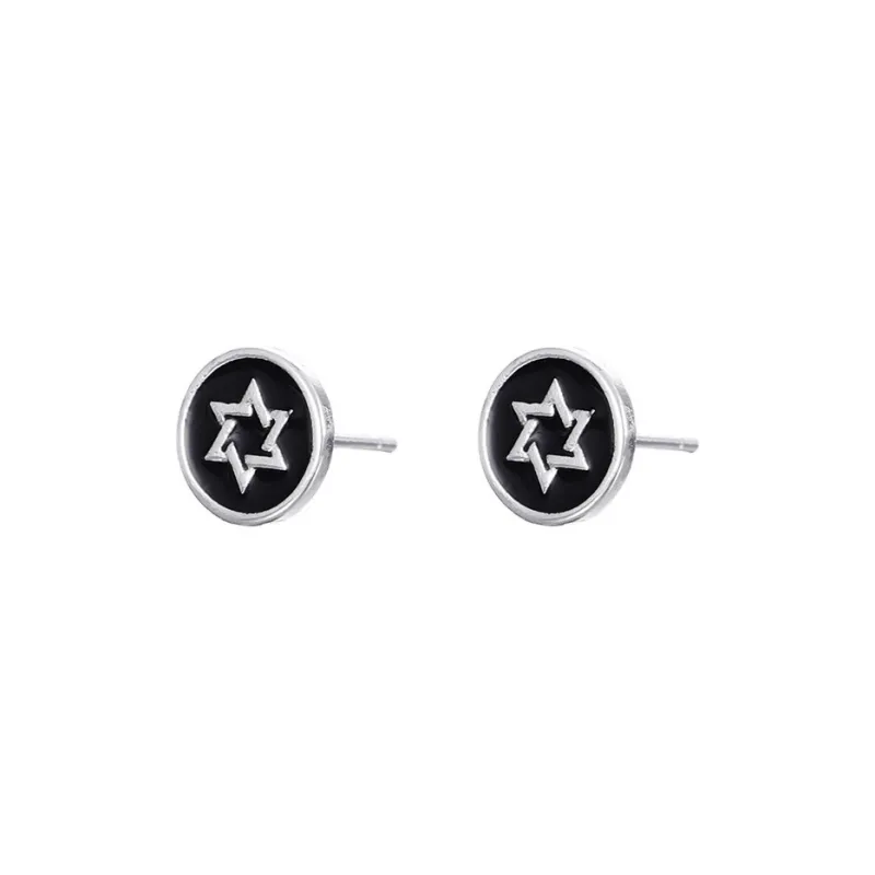 QIANFANGDAHUANGYE Alloy Stud Earrings Men's-0