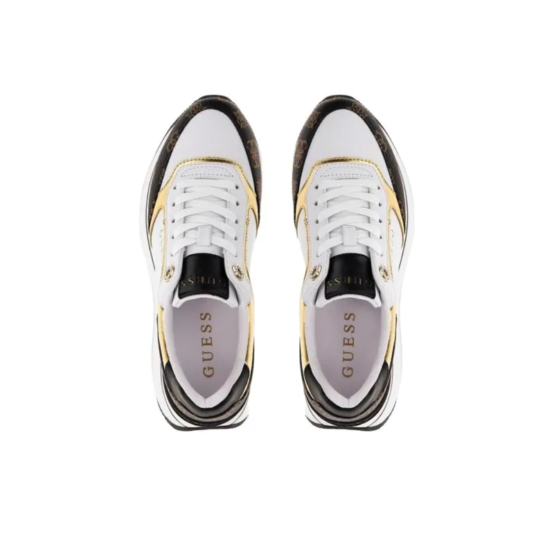 GUESS Camrio Low Top Skateboard Shoes Women's Gold-3