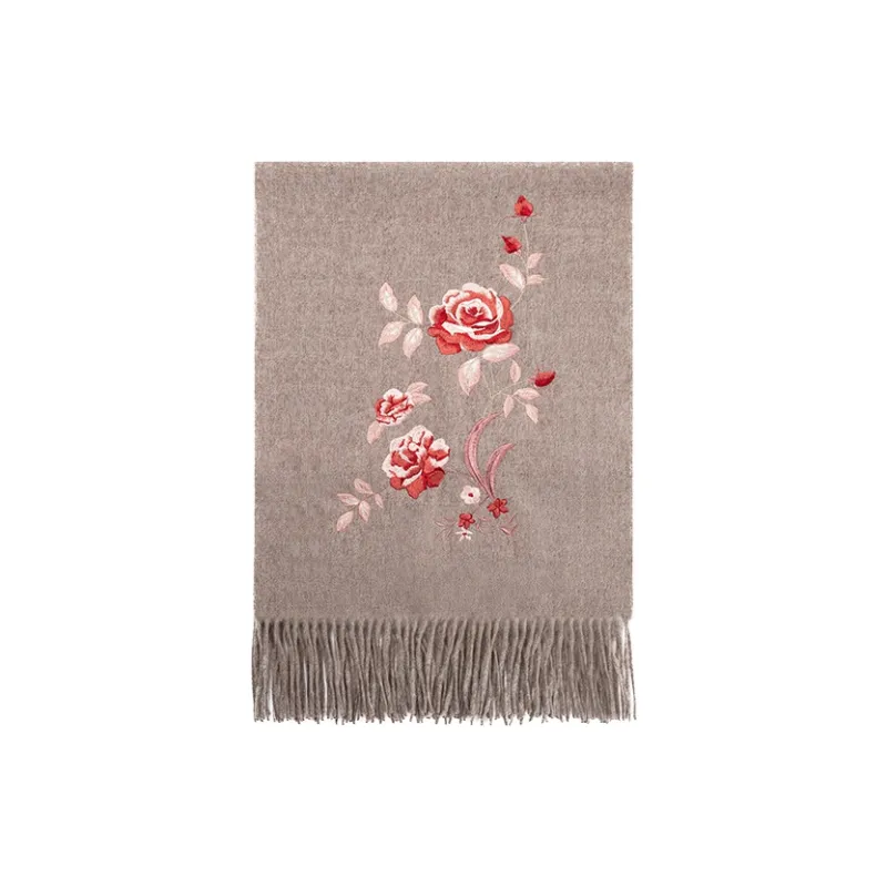 Fancet Studios Sheep Wool Knit Scarves Women's-15