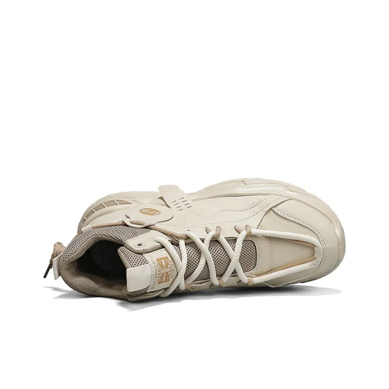 Slazenger Anti Slip And Wear Resistant Height Increasing Rebound Mid Top Casual Running Shoes Men's-11