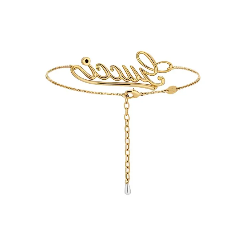 GUCCI Metal, Crystal Necklaces Women's Gold-1