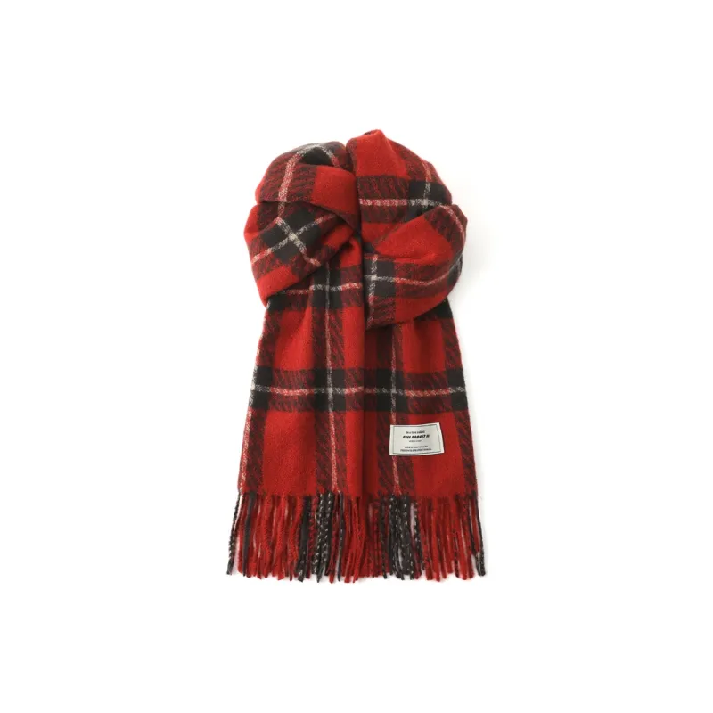 FREE RABBITⅡ Advanced Versatile Faux Cashmere Warm Scarf Shawl Dual Use Unisex-4