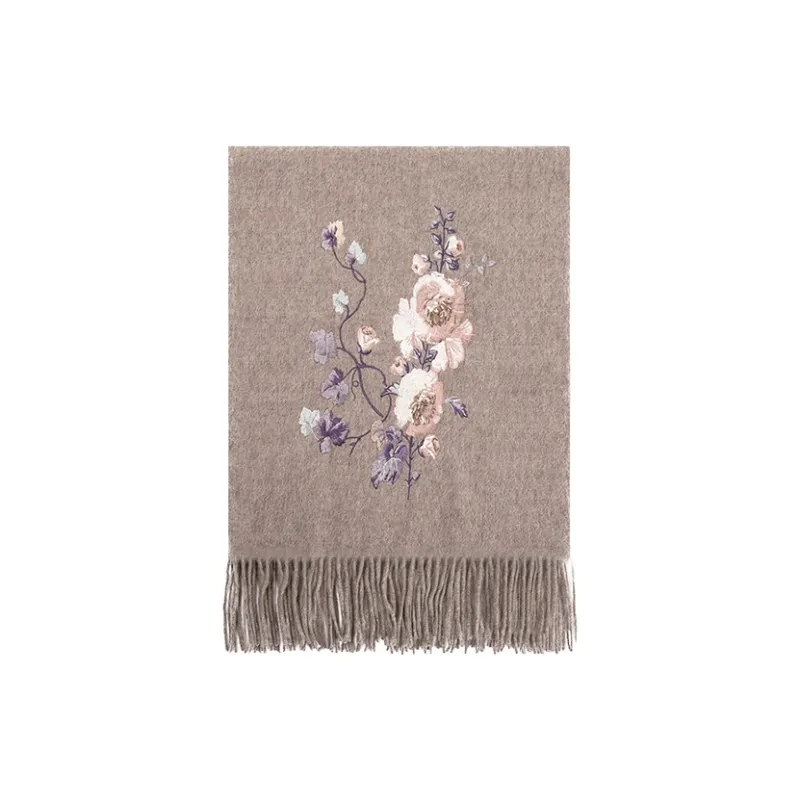 Fancet Studios 100% Sheep Wool Knit Scarves Women's-42
