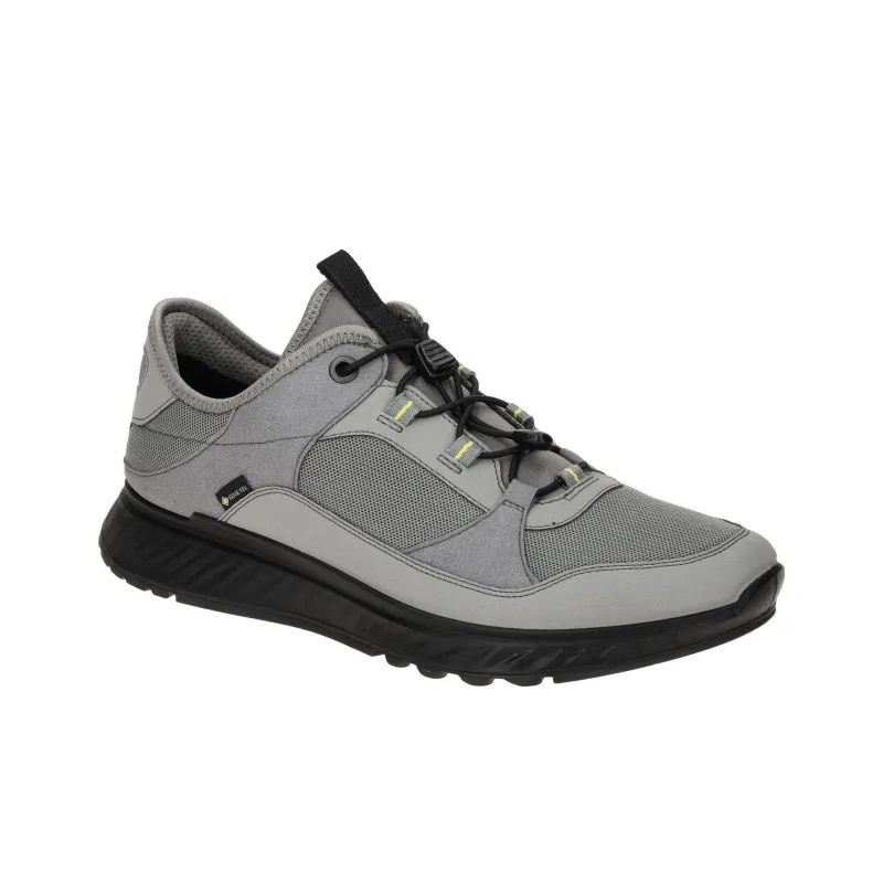 Ecco Exostride Wear Resistant Low Top Casual Shoes Men's Gray-2
