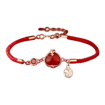 Red All Year Round Agate Bracelets Women's