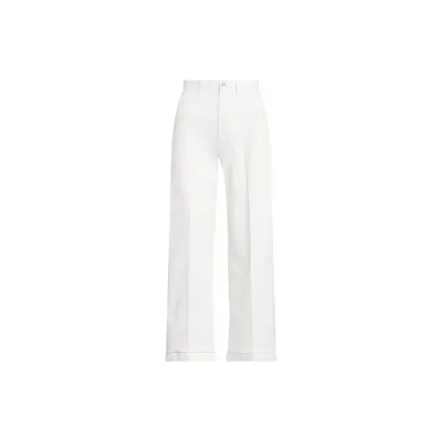 Polo Ralph Lauren FW22 Knitted Sports Pants Women's White