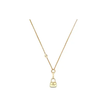 GUCCI Metal, Glass Pearl Necklaces Unisex Gold