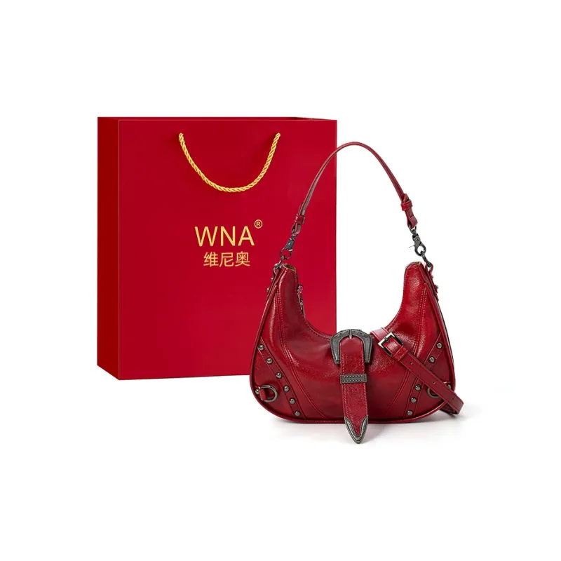 Vigno Synthetic Leather Shoulder Bag Handbag Regular Women's Red/Coffee-15