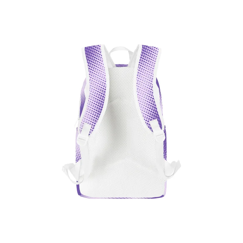 TURN UP Polyester Backpack Laptop Bag Unisex Purple-2