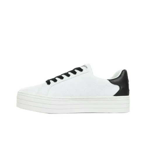 GUESS Baritt Low-Top Skateboard Shoes Women's Black White