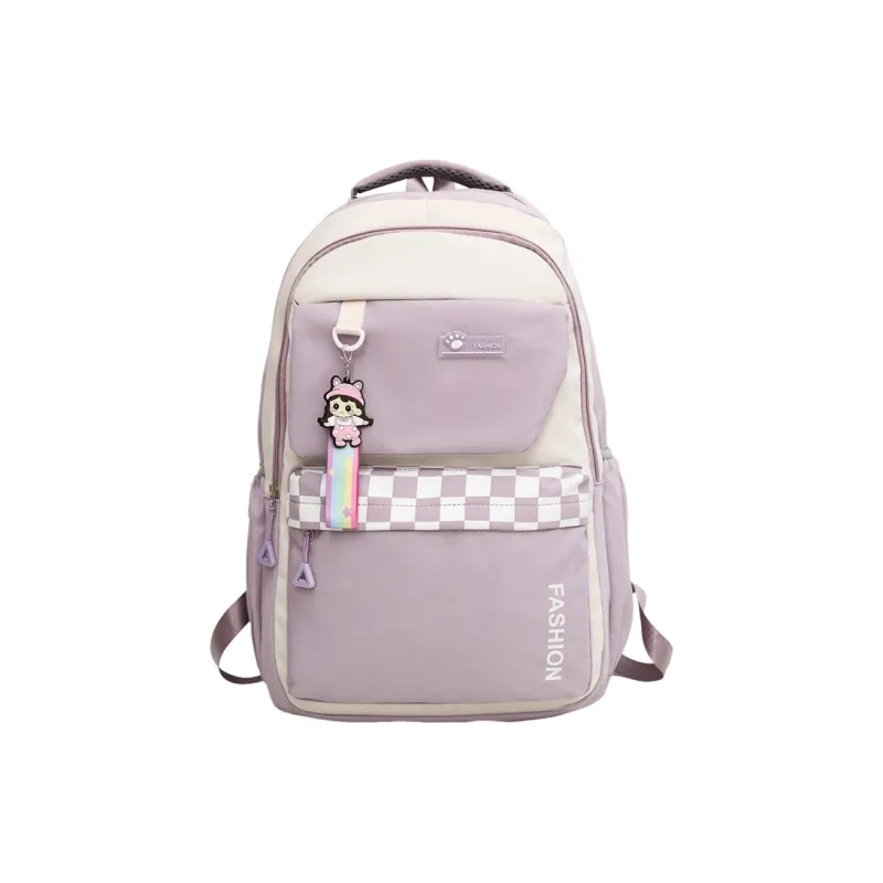 Travel Nylon Backpack Unisex Black/Blue/Green/Purple/Pink-14
