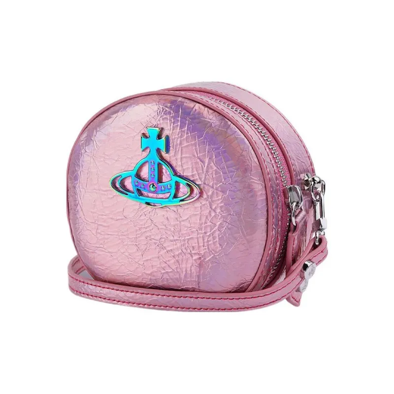 Vivienne Westwood Polyurethane Shoulder Bag, Crossbody Bag Women's Pink-4