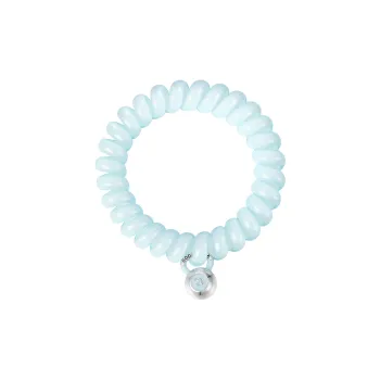 ZEGL White Gold Plated Copper Hair Tie Women's