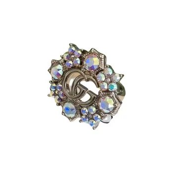 GUCCI Double G Flowers Crystal Earrings