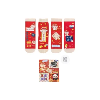 Pretty Lady Mid Calf Socks Women's Box 4 Pack Mixed Color