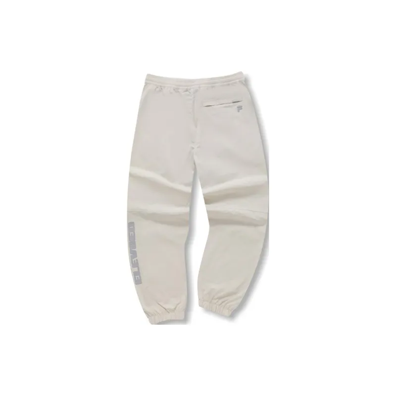 FILA FUSION LIFE Knitted Sweatpants Unisex Gray Wheat-1