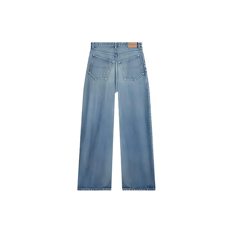 Balenciaga High Waisted Jeans 'Washed Light Blue'-1