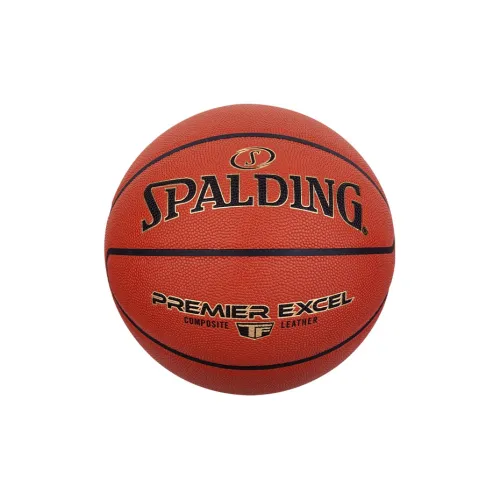SPALDING TF Collection Premier Excel Moisture Absorbing Leather Basketball Brick Size 7 Ball Training Match Unisex