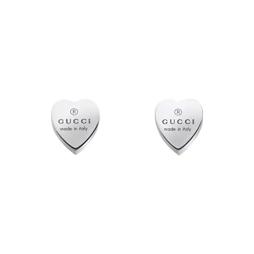 GUCCI 925 Sterling Silver Earrings Women's Silver