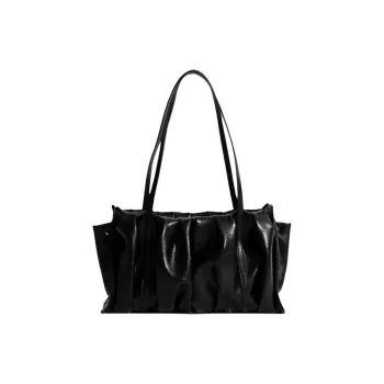 ALICE MARTHA Pure Vegan Leather Handbag Shoulder Bag Regular Women's Black
