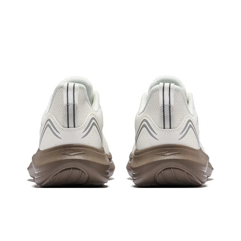 Erke Cushioning Rebound Low Top City Commute Running Shoes Women's Microcrystal White-3
