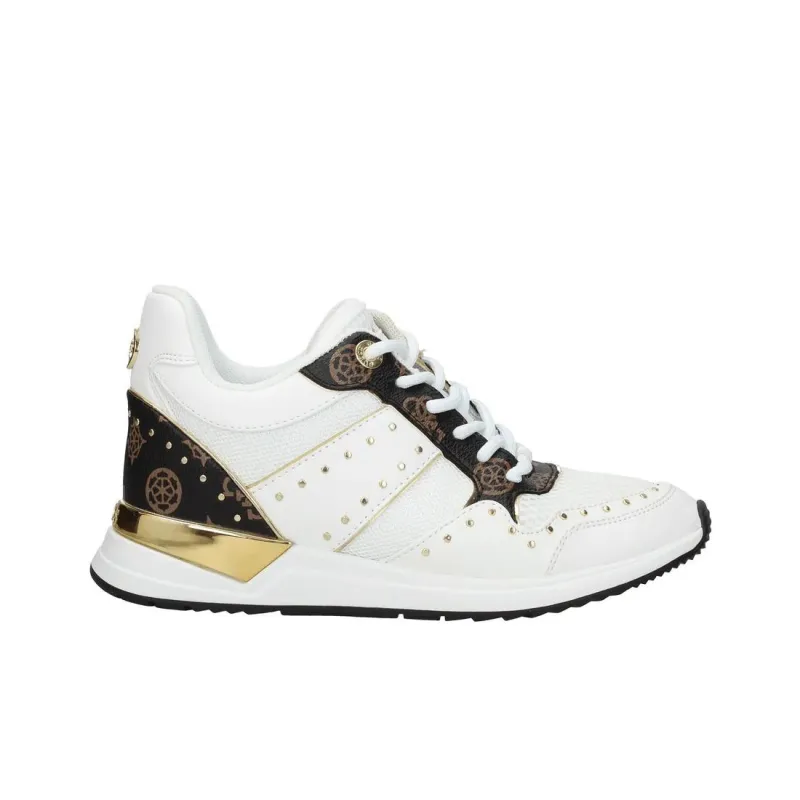 GUESS Low-Top Casual Shoes Women's White Gold-1