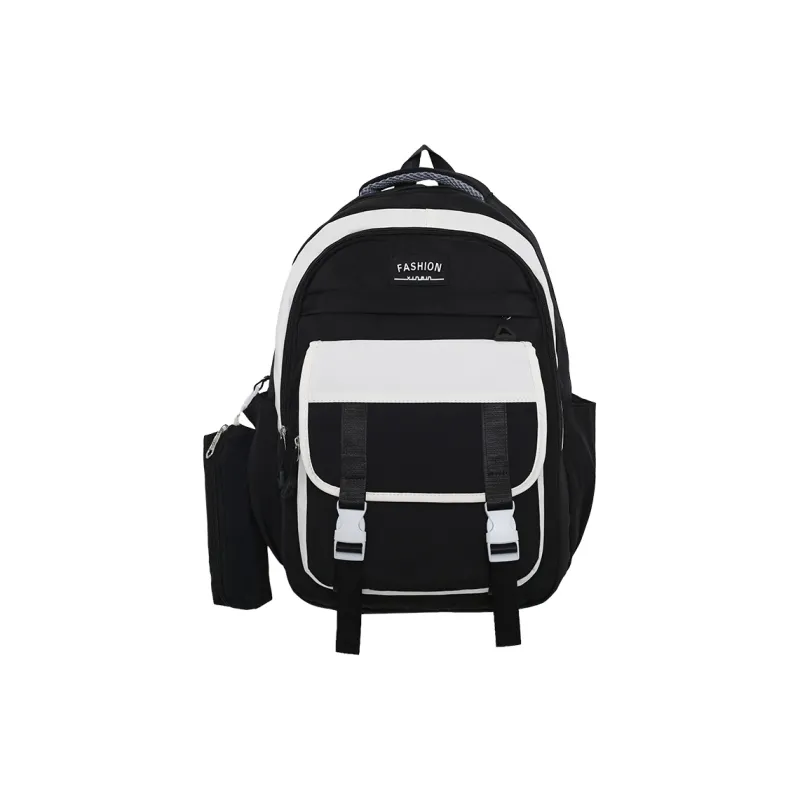Travel Nylon Backpack Regular Unisex Black Blue/Burgundy/Green/Purple-0