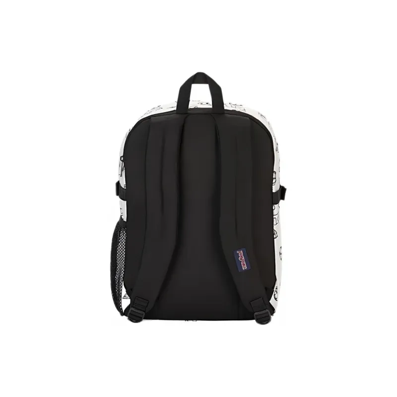JanSport Polyester Laptop Backpack Regular Unisex Black & White-3
