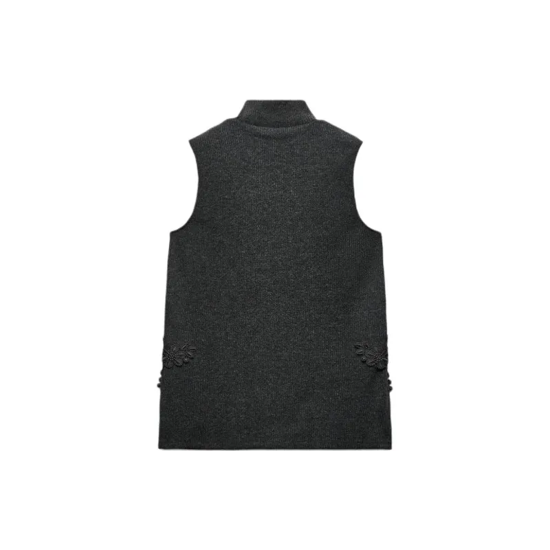 ZARA Tank Tops Women's Light Gray-1