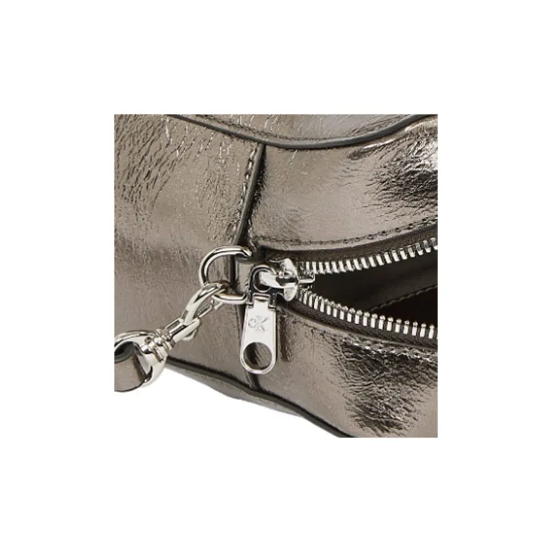 CALVIN KLEIN Imitation Leather Crossbody Bag Shoulder Bag Women's Metallic-3