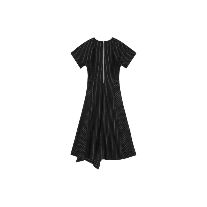 GANNI Pinstripe Long Dress-1