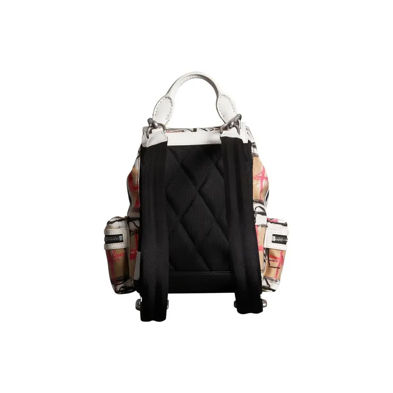 Burberry Canvas Backpack Small Size Women's Brown-1