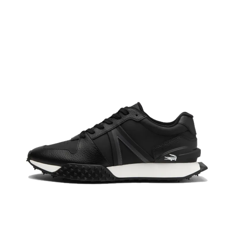 LACOSTE L Spin Deluxe 2.0 Slip Resistant Low Top Casual Shoes Men's Black White-0
