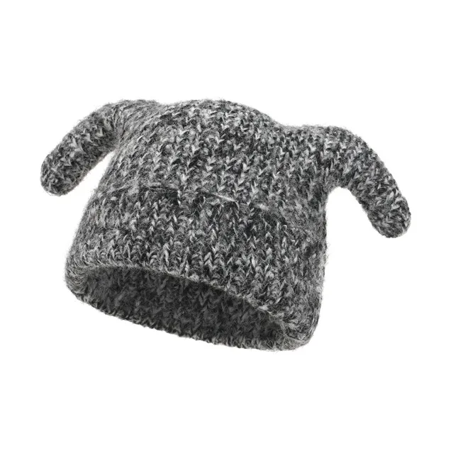 FREE RABBITⅡ Fall And Winter Sweet Style Versatile Thickened Warm Facial Slimming Beanie Unisex-1