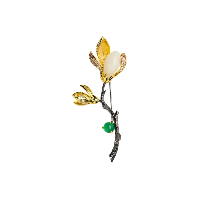 Princess Cui Chalcedony Brooches Unisex-0
