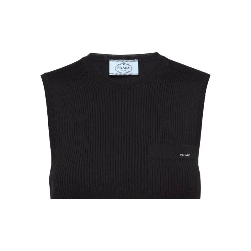 PRADA Tank Tops Women's Black-4