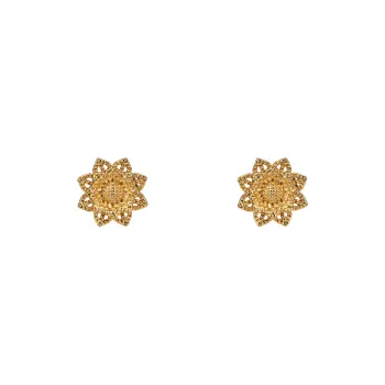 BLESSED BULLET Alloy Stud Earrings Women's Gold