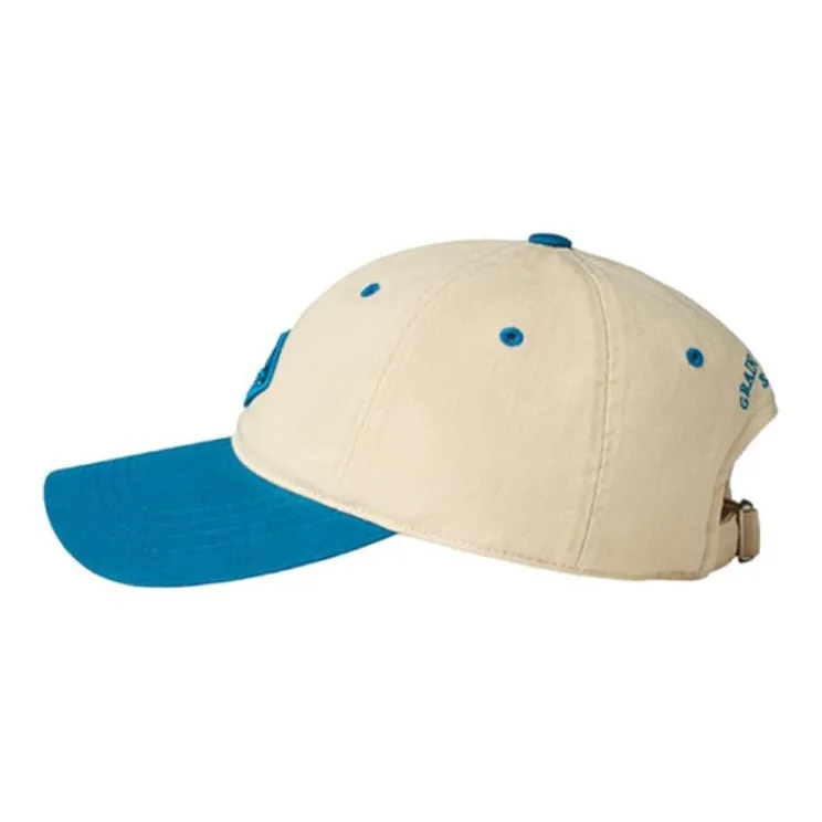 GRAIN DE BEAUTE Cotton Baseball Caps Unisex Blue-3