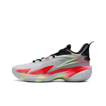 XTEP Chain War 3rd Generation Cushioning Low-Top Basketball Shoes Men's Gray Black Green
