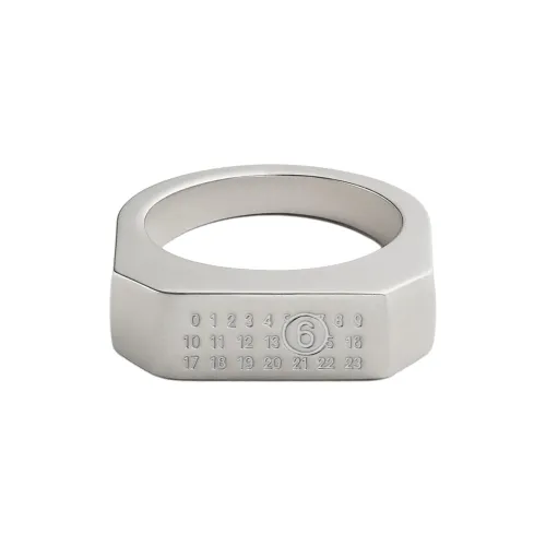 MM6 Maison Margiela Numeric Logo Signet Ring