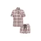 Set (WHITE TRADITIONAL PLAID Red Plaid)