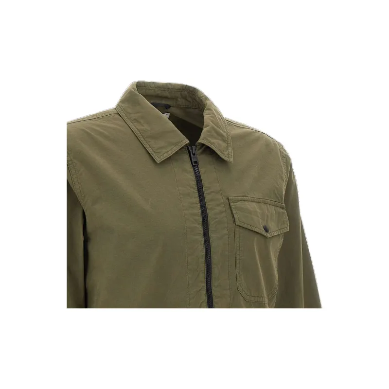 WOOLRICH Zip Up Long Sleeved Overshirt-4
