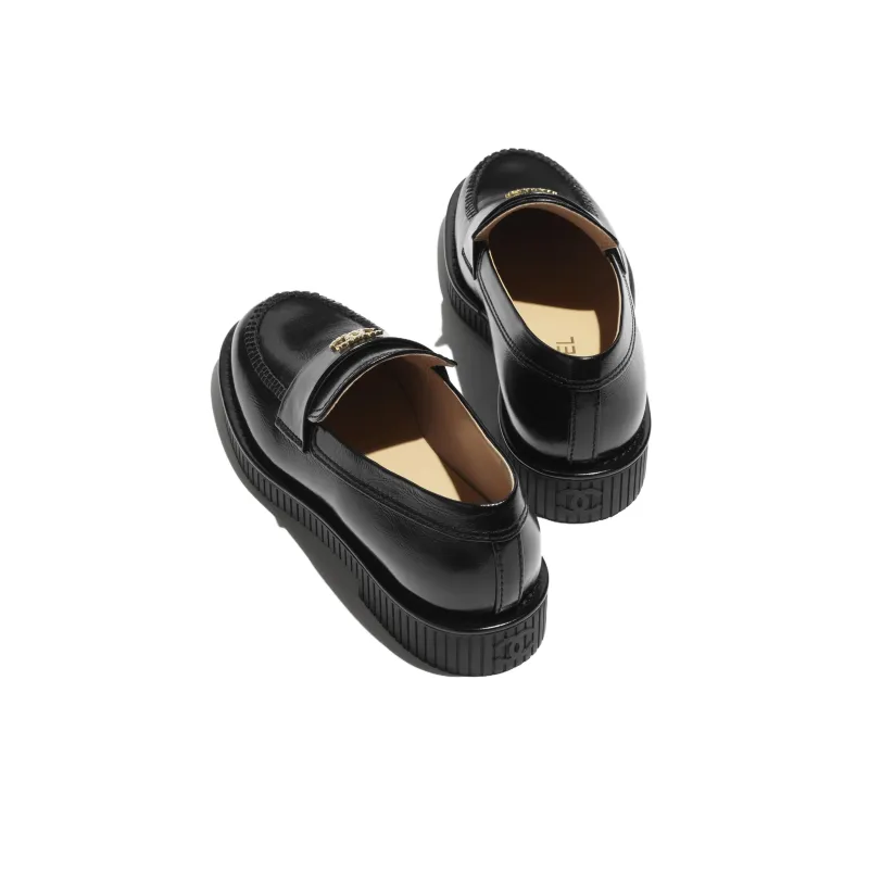 CHANEL Loafers Women's Black-3