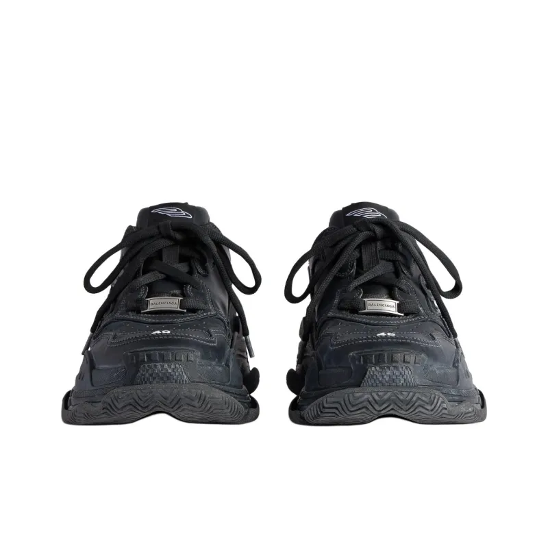 Balenciaga Triple S Sporty Lace Up Sneakers-3