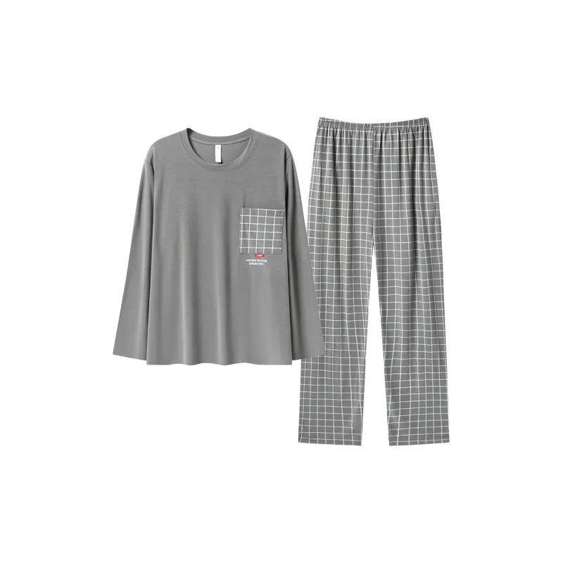 MADALLO Pajama Set Men's Dark Gray-0